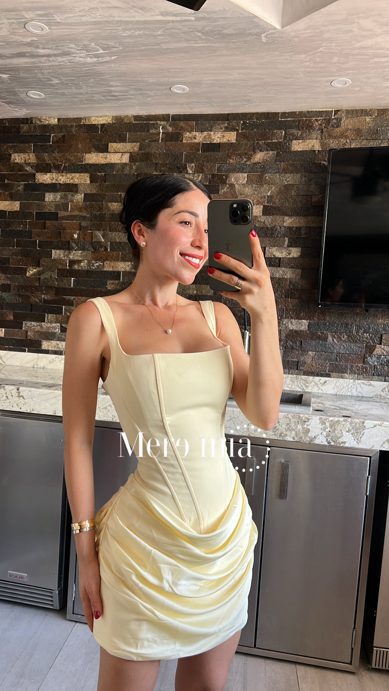 Vestido corset corto sat