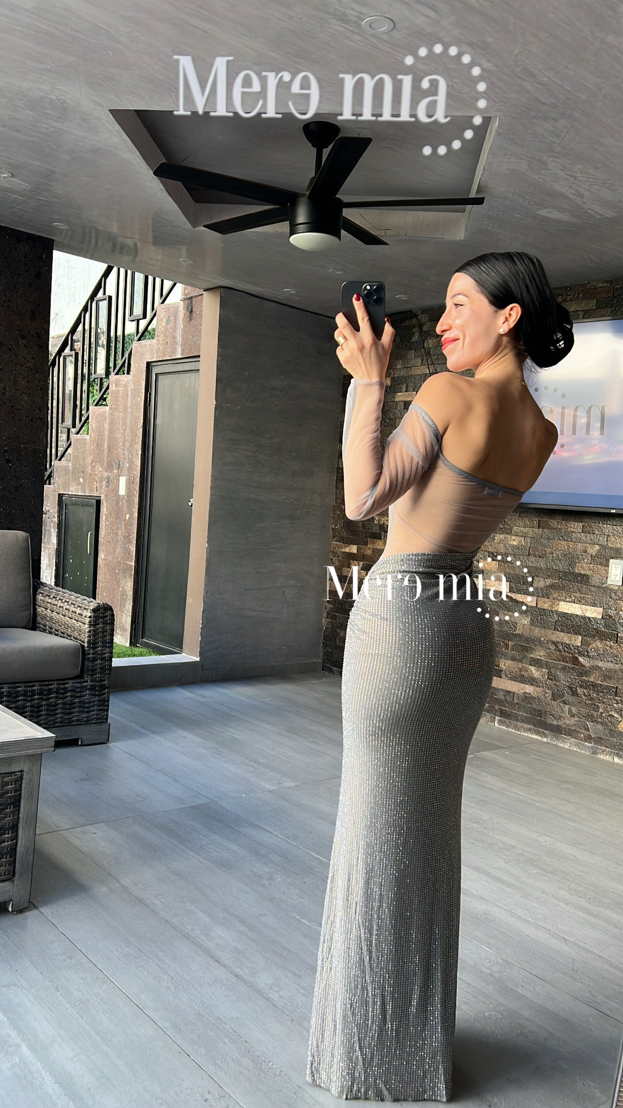 Vestido puntos malla ml