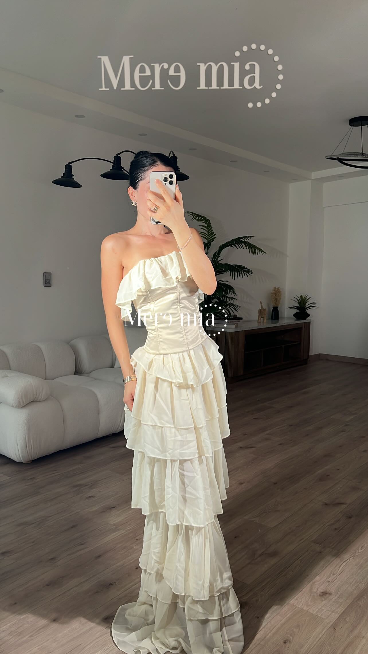 Vestido olanes nude