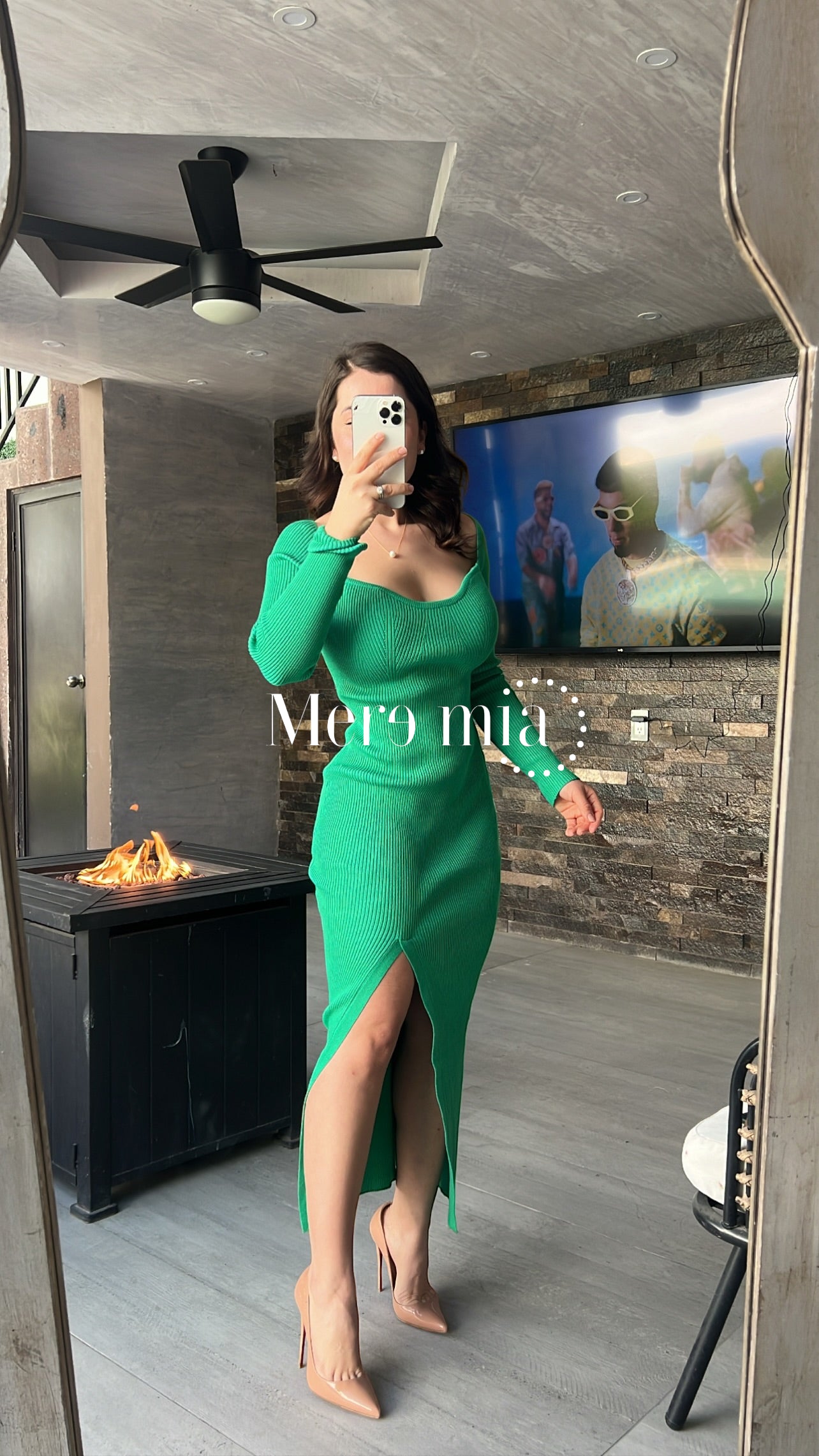 Vestido de sweater